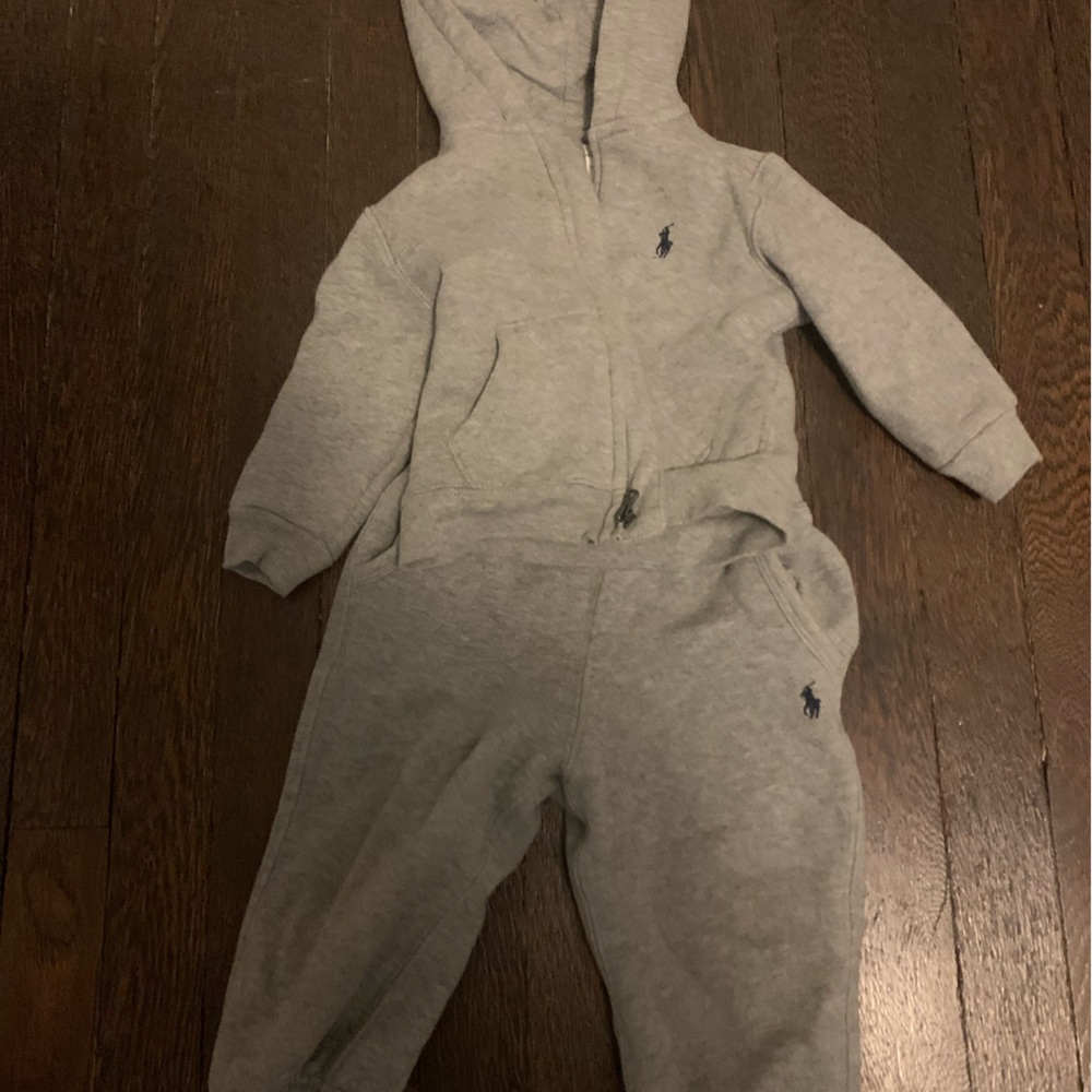 Grey Ralph Lauren Polo Jogger Set